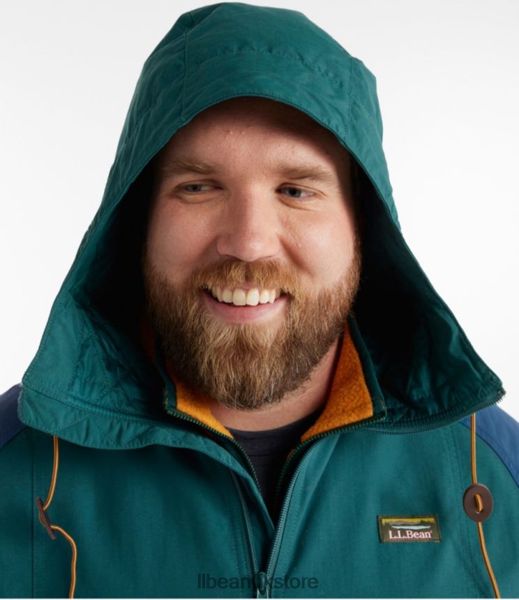 Outerwear L.L.Bean Mountain Classic Insulated Anorak Spruce/Tuscan Olive Men 0VRR66581