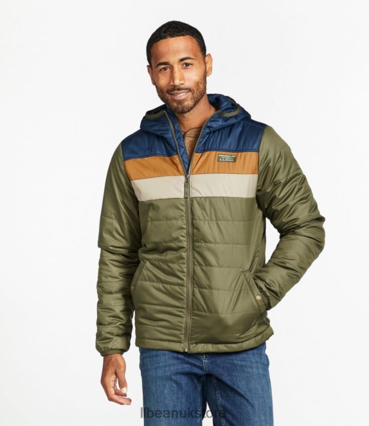 Outerwear L.L.Bean Mountain Classic Puffer Hooded Jacket Dark Russet/Dark Barley Men 0VRR663404