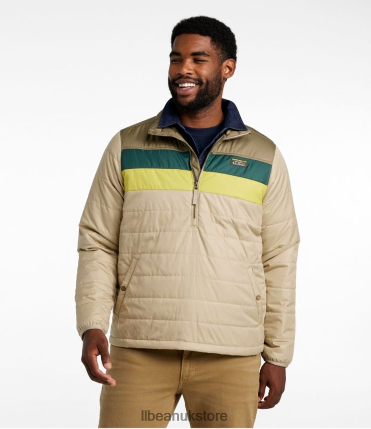 Outerwear L.L.Bean Mountain Classic Puffer Pullover Forest Gray/Carbon Navy Men 0VRR66647
