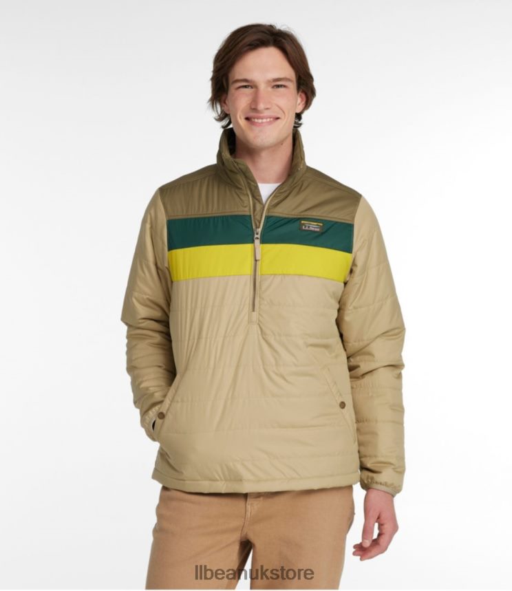 Outerwear L.L.Bean Mountain Classic Puffer Pullover Kelp Green/Nautical Navy Men 0VRR663475