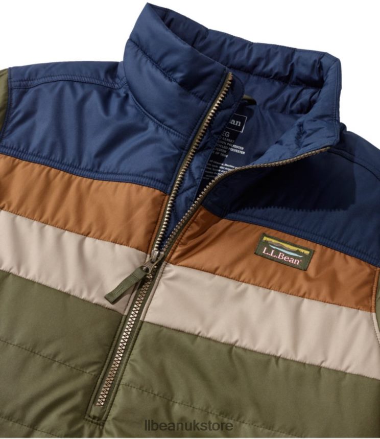Outerwear L.L.Bean Mountain Classic Puffer Pullover Kelp Green/Nautical Navy Men 0VRR663475