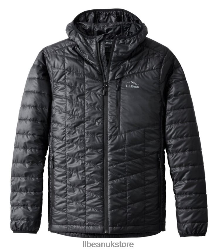 Outerwear L.L.Bean PrimaLoft Packaway Hooded Jacket Black Men 0VRR665939