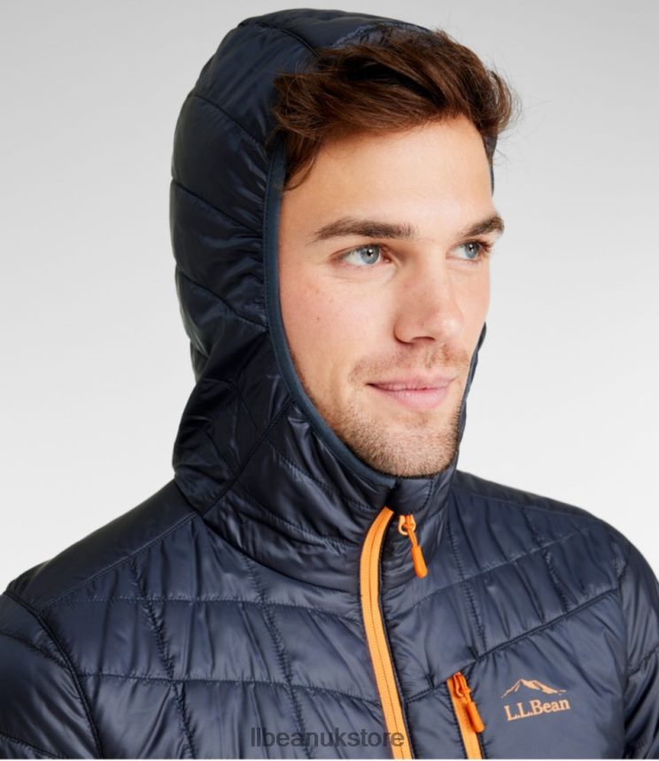Outerwear L.L.Bean PrimaLoft Packaway Hooded Jacket Carbon Navy Men 0VRR663386