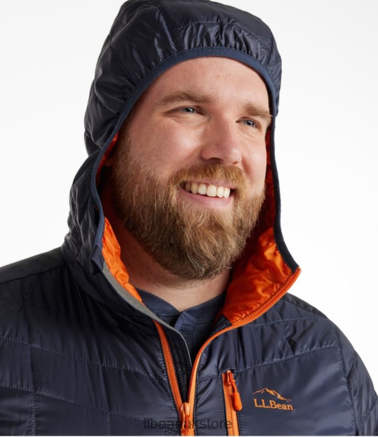 Outerwear L.L.Bean PrimaLoft Packaway Hooded Jacket Carbon Navy Men 0VRR663386