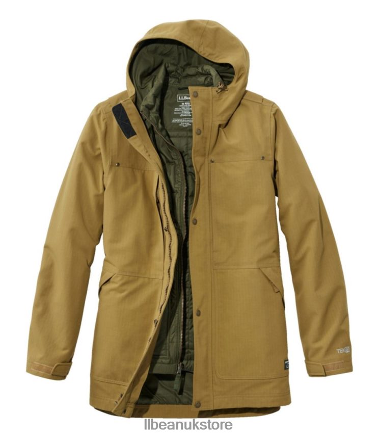 Outerwear L.L.Bean Rugged 3-in-1 Parka Fatigue Green Men 0VRR66953