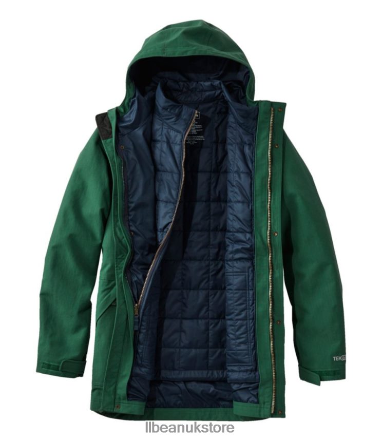 Outerwear L.L.Bean Rugged 3-in-1 Parka Fatigue Green Men 0VRR66953