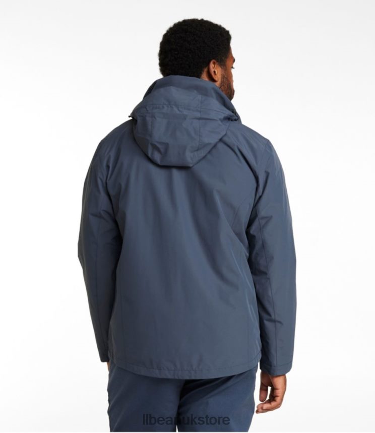 Outerwear L.L.Bean Sweater Fleece 3-in-1 Jacket Forest Gray/Carbon Navy Men 0VRR666078