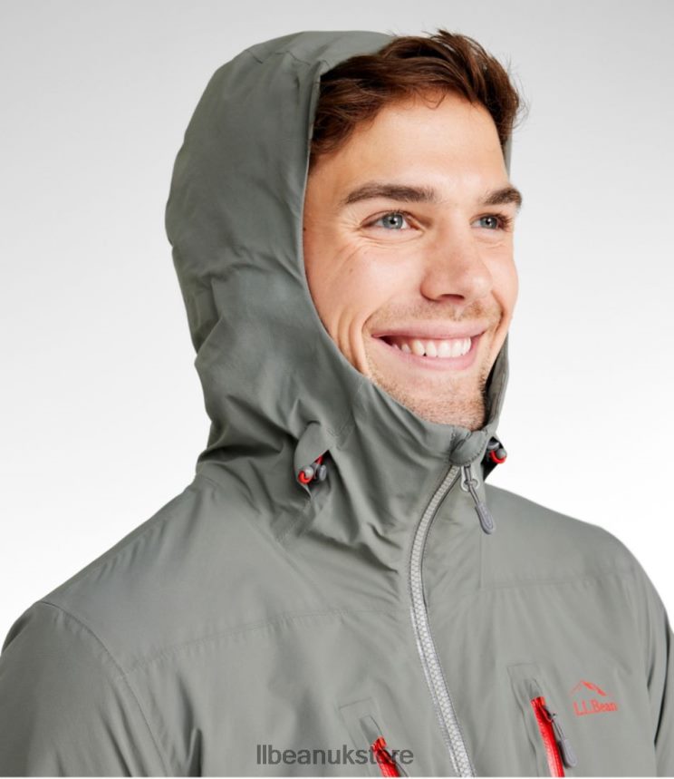 Outerwear L.L.Bean Waterproof PrimaLoft Packaway Jacket Gunmetal Gray Men 0VRR666069