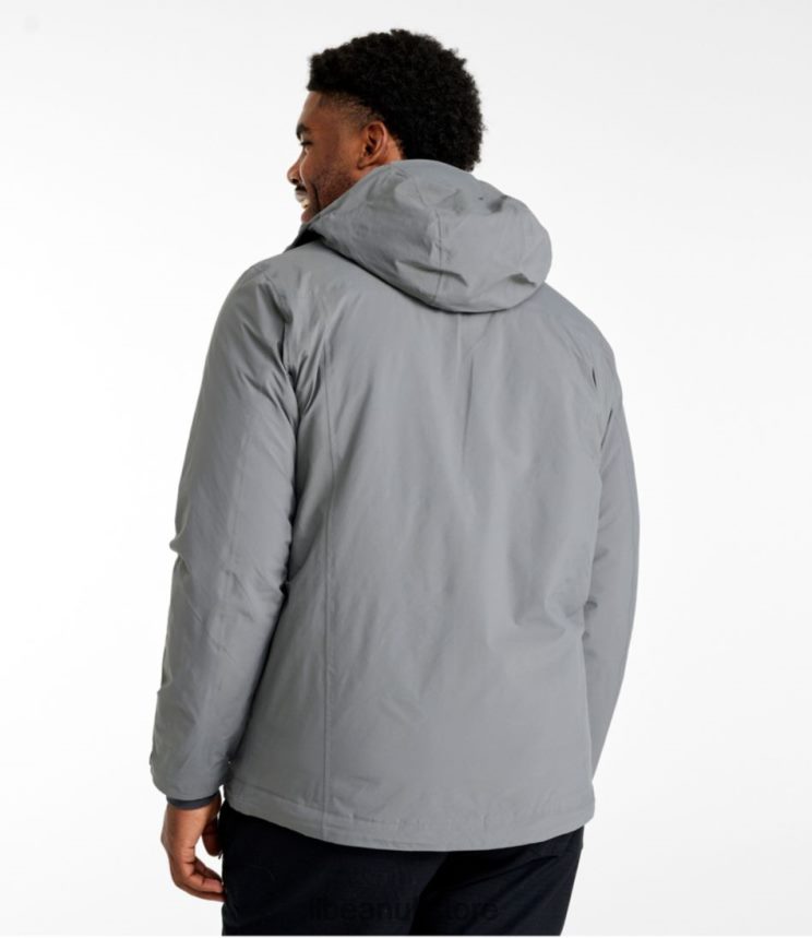 Outerwear L.L.Bean Waterproof PrimaLoft Packaway Jacket Gunmetal Gray Men 0VRR666069