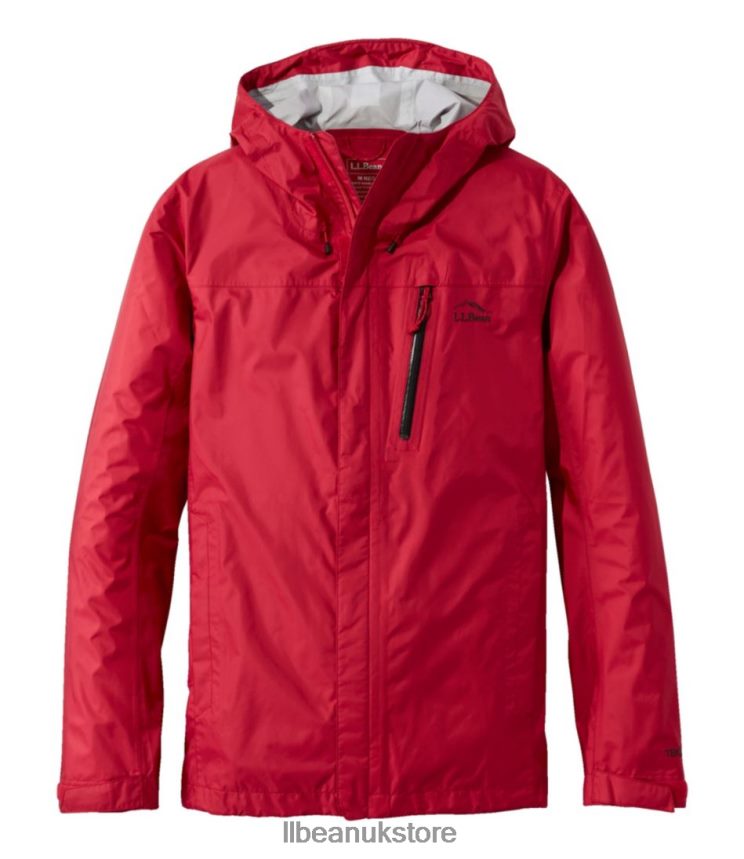 Outerwear L.L.Bean Trail Model Rain Jacket Nautical Red Men 0VRR665772