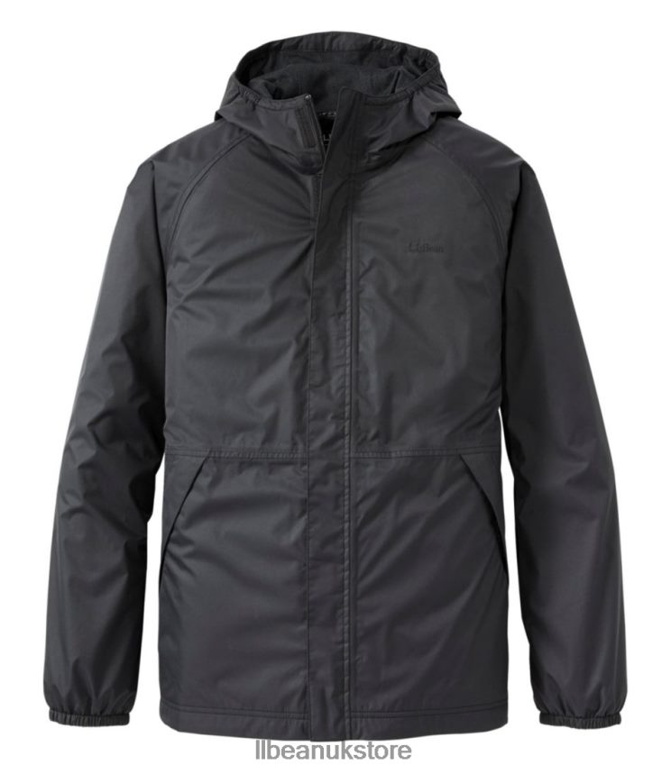 Outerwear L.L.Bean Waterproof Windbreaker Jacket Black Men 0VRR664782
