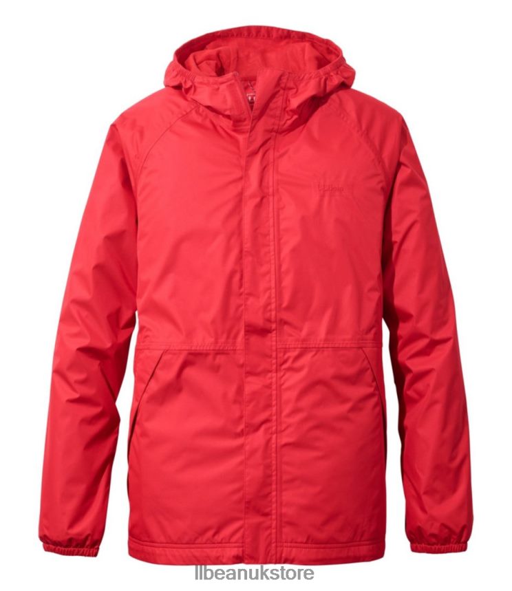 Outerwear L.L.Bean Waterproof Windbreaker Jacket Dark Red Men 0VRR66293
