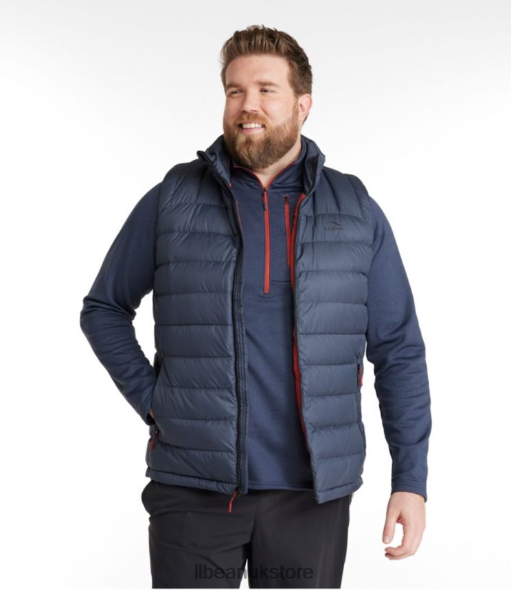 Outerwear L.L.Bean Down Vest Gunmetal Gray Men 0VRR664946