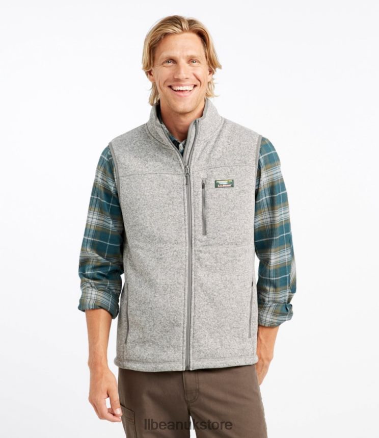 Outerwear L.L.Bean Sweater Fleece Vest Light Mahogany Men 0VRR666568
