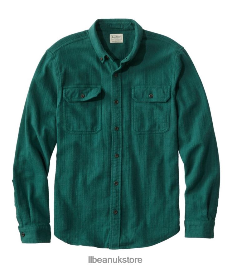 Clothing L.L.Bean 1912 Field Flannel Shirt Dark Pine Men 0VRR664693