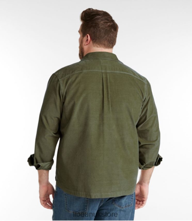 Clothing L.L.Bean BeanBuilt Corduroy Shirt Jac Marsh Brown Men 0VRR66124