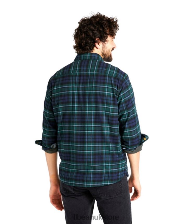 Clothing L.L.Bean BeanFlex All-Season Flannel Light Everglade Men 0VRR66537