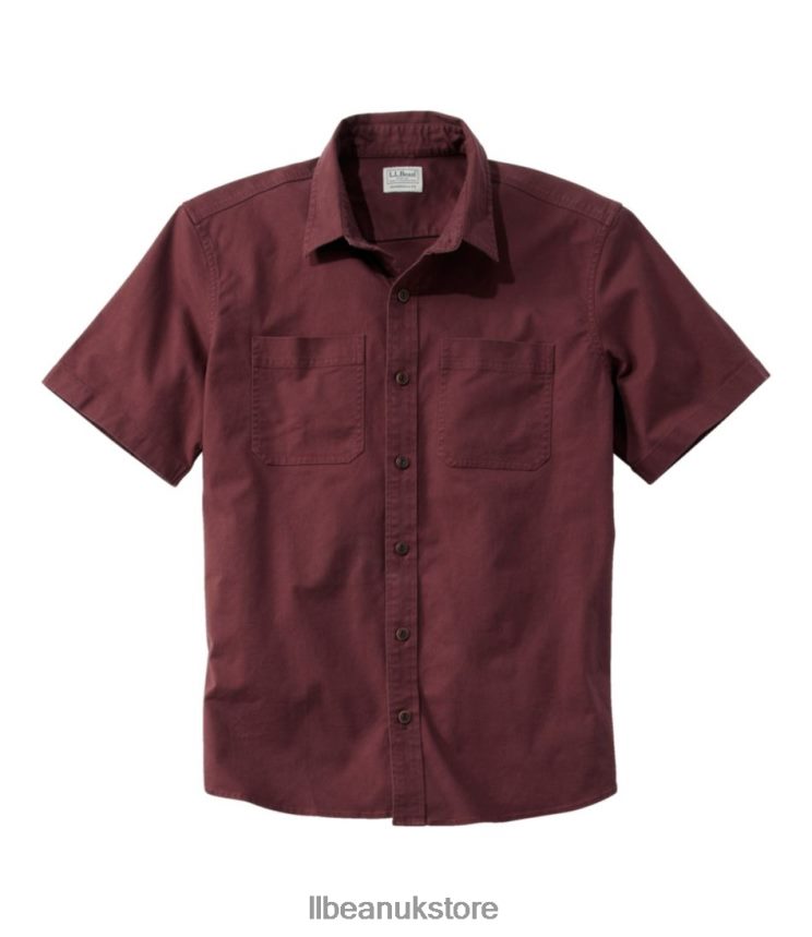 Clothing L.L.Bean BeanFlex Twill Shirt Currant Men 0VRR666493