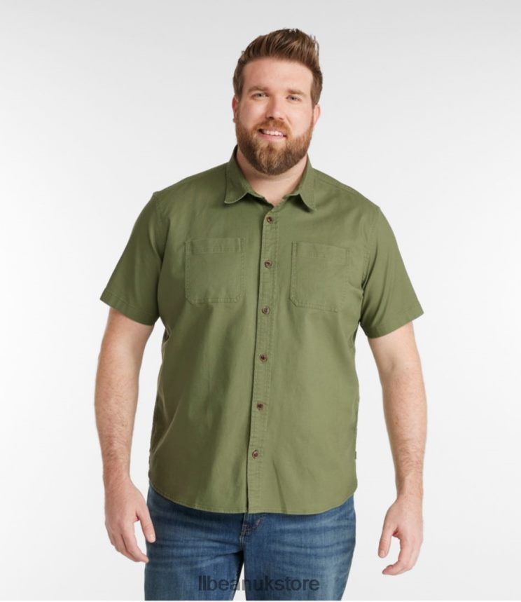 Clothing L.L.Bean BeanFlex Twill Shirt Pale Khaki Men 0VRR667291