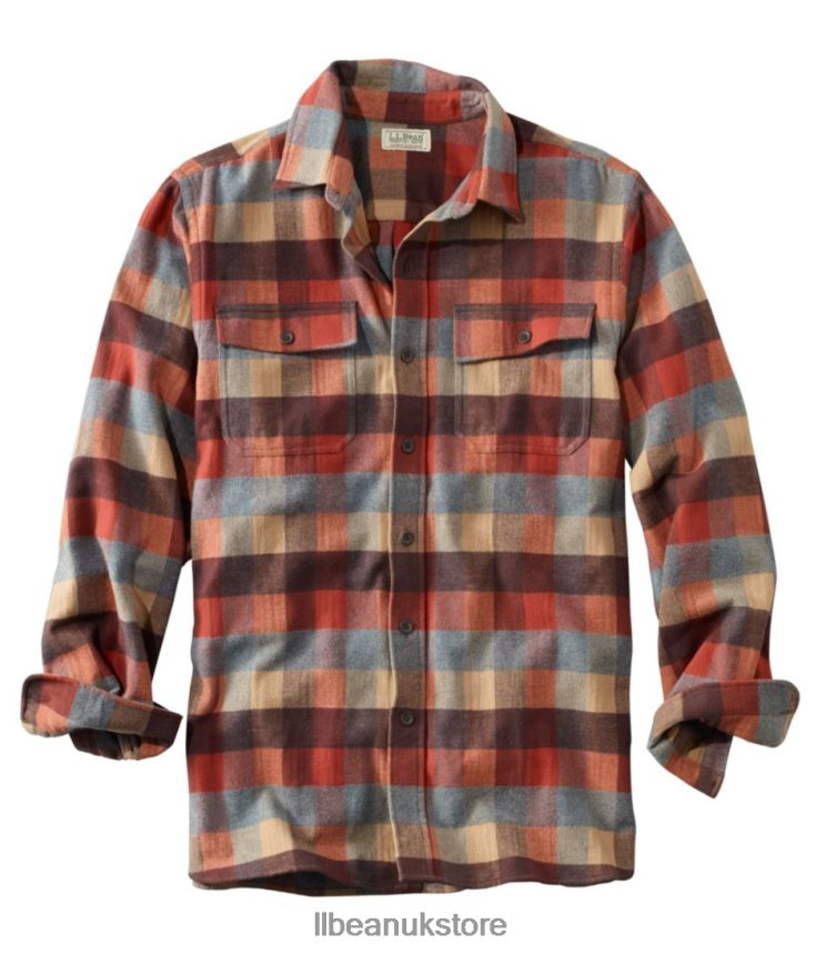 Clothing L.L.Bean Chamois Shirt Apple Cinnamon Men 0VRR666589