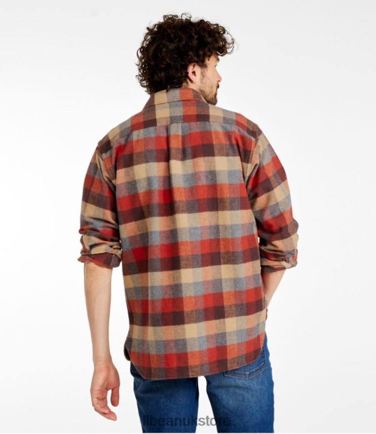 Clothing L.L.Bean Chamois Shirt Apple Cinnamon Men 0VRR666589