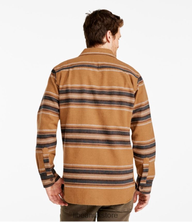Clothing L.L.Bean Chamois Shirt Barley Multi Men 0VRR66155