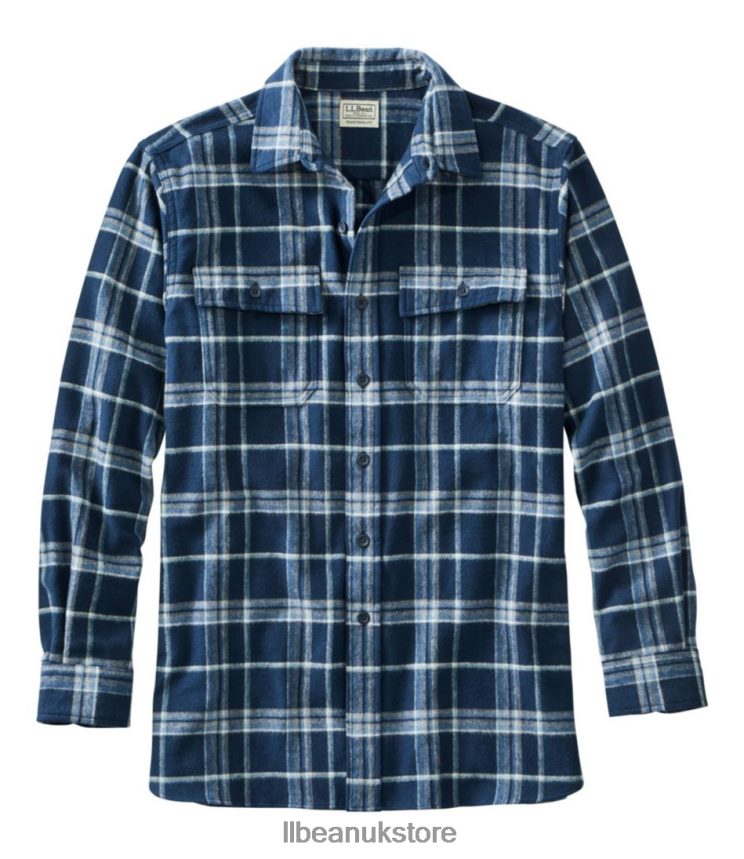Clothing L.L.Bean Chamois Shirt Iron Blue Men 0VRR665905