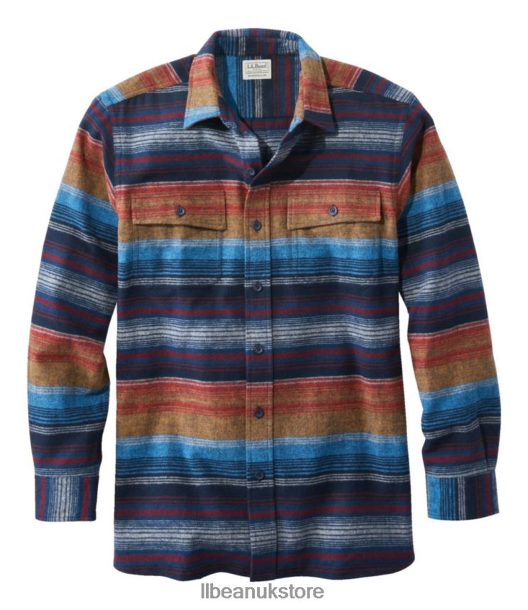 Clothing L.L.Bean Chamois Shirt Nautical Navy Men 0VRR66764