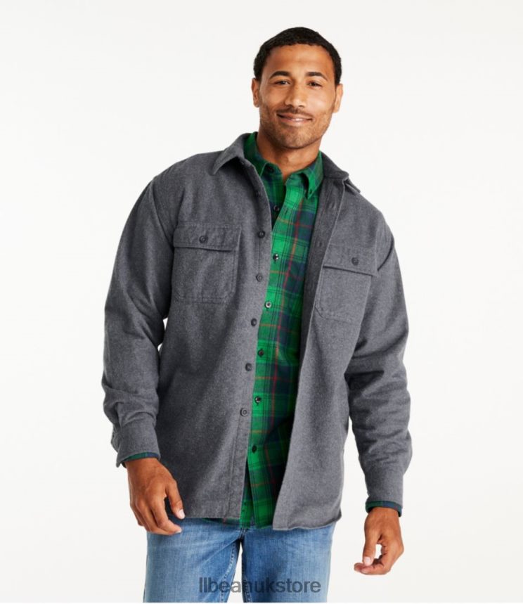 Clothing L.L.Bean Chamois Shirt Navy Men 0VRR66373