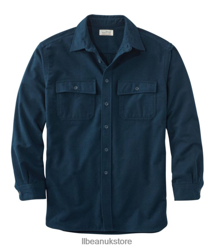 Clothing L.L.Bean Chamois Shirt Navy Men 0VRR665729