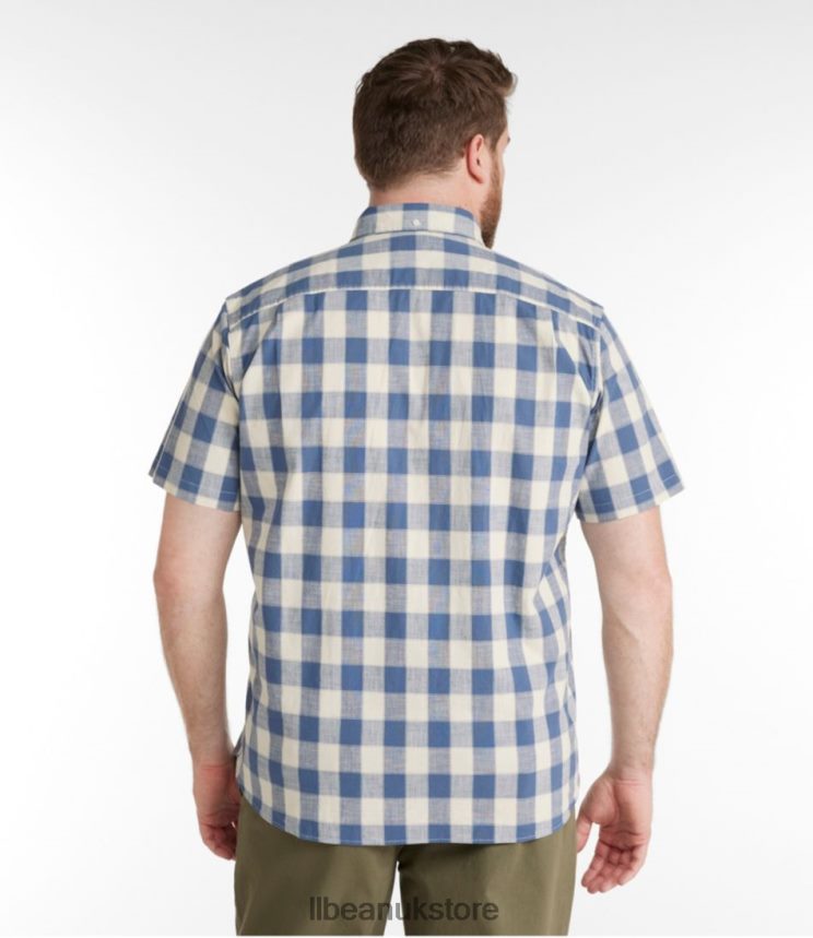 Clothing L.L.Bean Comfort Stretch Chambray Shirt Bright Mariner Men 0VRR666640