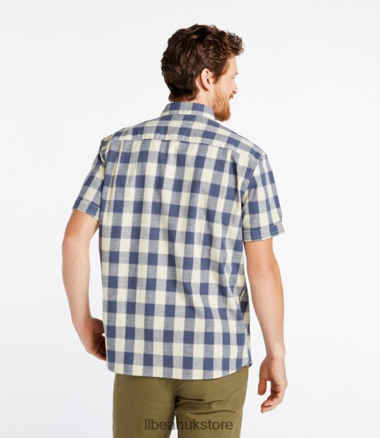 Clothing L.L.Bean Comfort Stretch Chambray Shirt Navy Men 0VRR665018