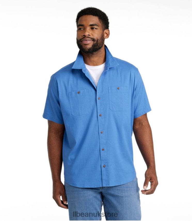 Clothing L.L.Bean Lakewashed Camp Shirt Moonlight Blue Men 0VRR66681