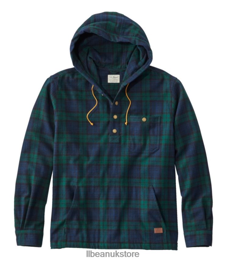 Clothing L.L.Bean Scotch Plaid Flannel Shirt Black Watch Men 0VRR666649