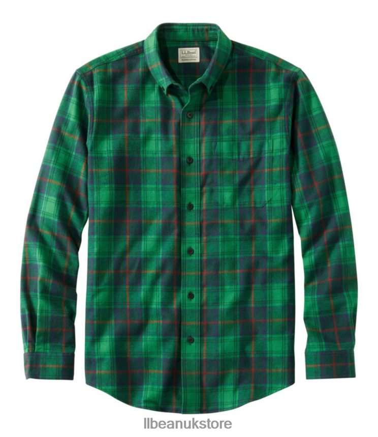 Clothing L.L.Bean Scotch Plaid Flannel Shirt Cranston Men 0VRR666570