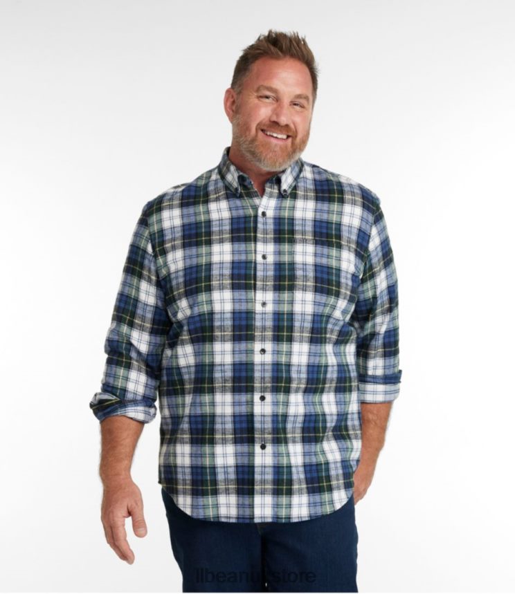 Clothing L.L.Bean Scotch Plaid Flannel Shirt Cranston Men 0VRR666570