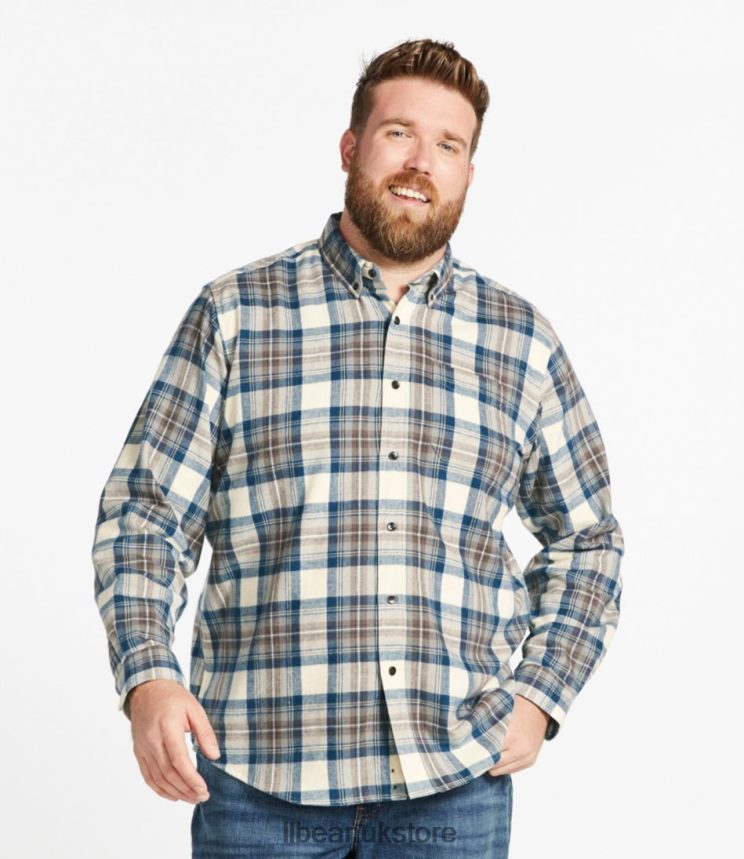 Clothing L.L.Bean Scotch Plaid Flannel Shirt Cranston Men 0VRR666888
