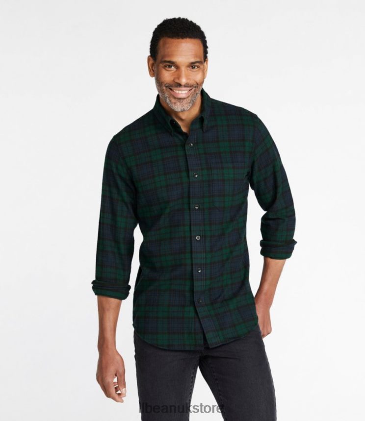 Clothing L.L.Bean Scotch Plaid Flannel Shirt Vintage Red Rob Roy Men 0VRR663374
