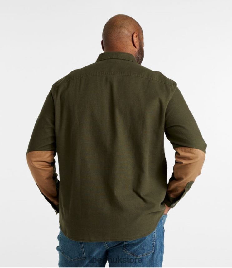 Clothing L.L.Bean Signature Rugged Soft Twill Shirt Cream Men 0VRR665031