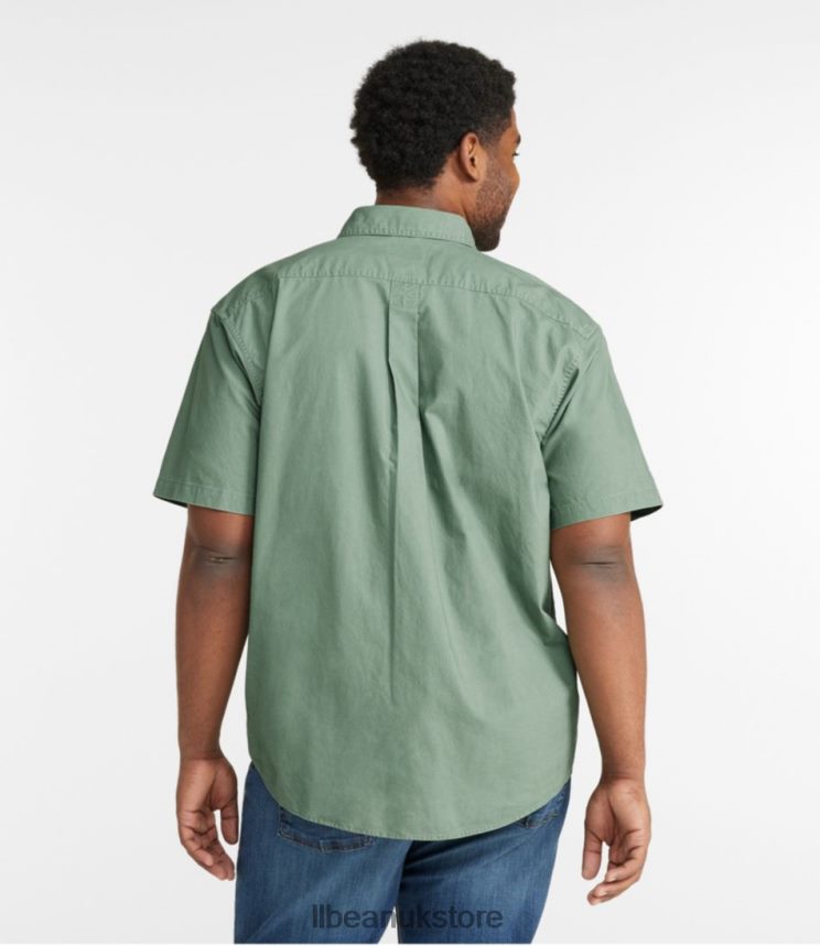 Clothing L.L.Bean Sunwashed Canvas Shirt Sunlit Coral Men 0VRR665979