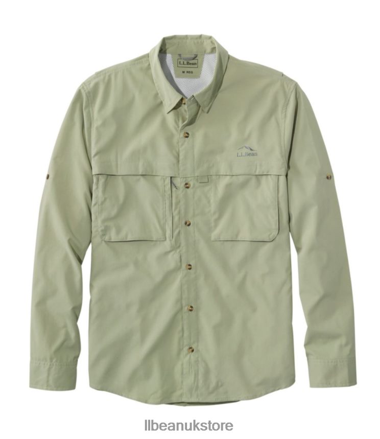Clothing L.L.Bean Tropicwear Shirt Dusty Sage Men 0VRR666948