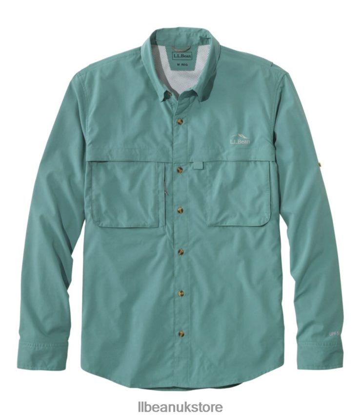 Clothing L.L.Bean Tropicwear Shirt Mineral Blue Men 0VRR663134