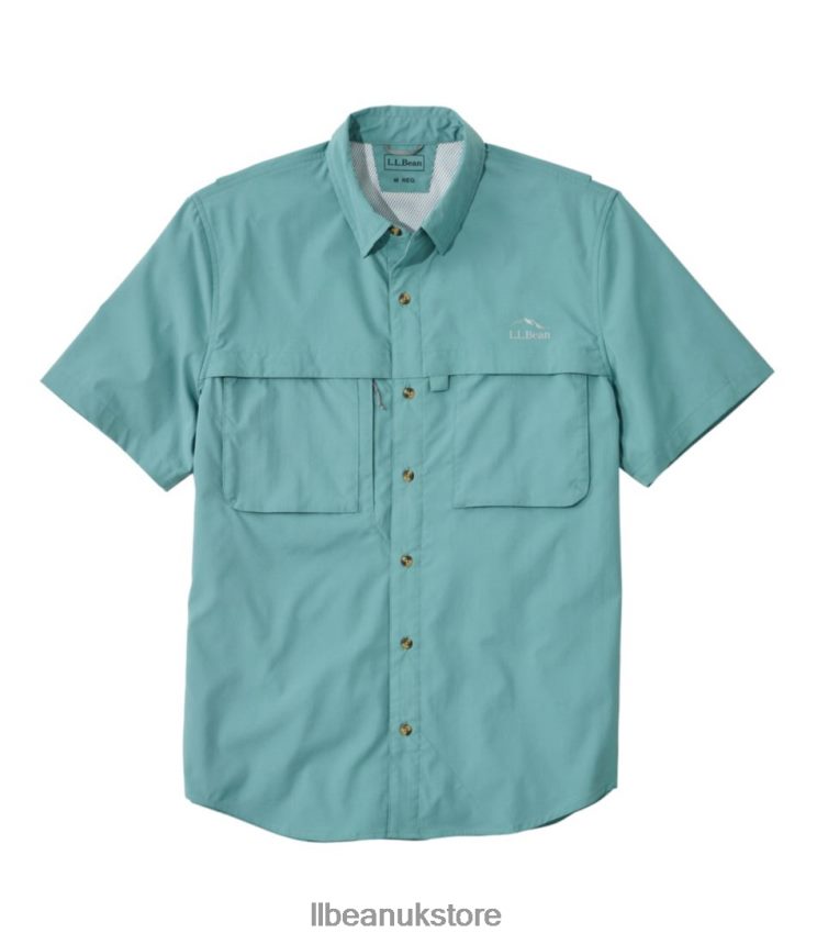 Clothing L.L.Bean Tropicwear Shirt Mineral Blue Men 0VRR663148