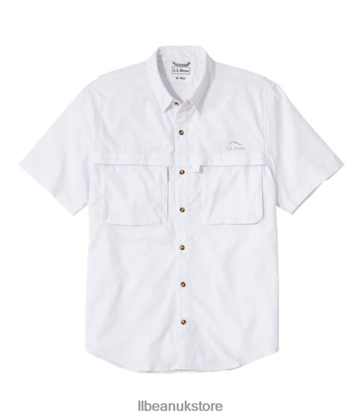 Clothing L.L.Bean Tropicwear Shirt White Men 0VRR666508