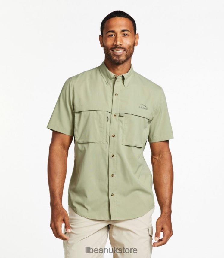Clothing L.L.Bean Tropicwear Shirt White Men 0VRR666508