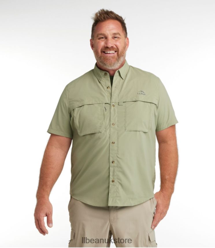 Clothing L.L.Bean Tropicwear Shirt White Men 0VRR666508