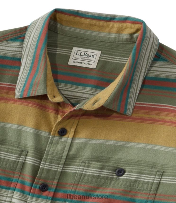 Clothing L.L.Bean Wicked Soft Flannel Shirt Apple Cinnamon Men 0VRR66146