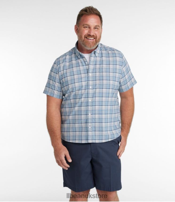 Clothing L.L.Bean Comfort Stretch Oxford Mid-Blue Men 0VRR664734