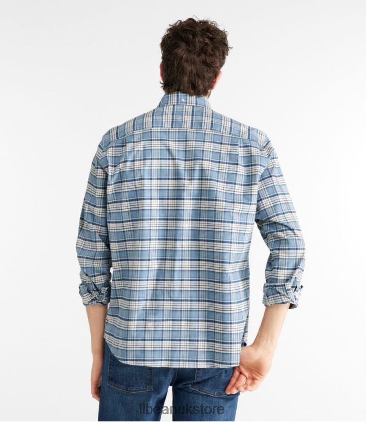 Clothing L.L.Bean Comfort Stretch Oxford Shirt Bayside Blue Men 0VRR663206