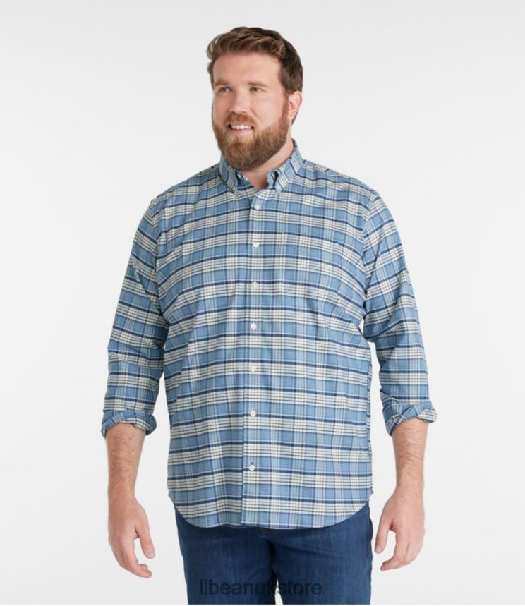 Clothing L.L.Bean Comfort Stretch Oxford Shirt Vanilla Men 0VRR66321